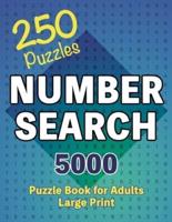 Number Search Puzzle Book 250 Games
