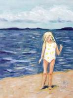 Beach Girl: Large Blank Notebook