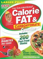 The Calorie King Calorie, Fat & Carbohydrate Counter 2016