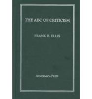 The ABC of Criticism