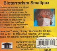Bioterrorism Smallpox Cd