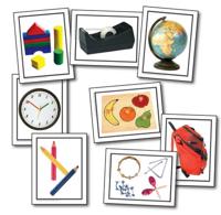 Nouns: Things at School Learning Cards