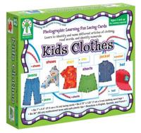 Kids Clothes Lacing Cards