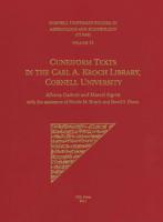 Cuneiform Texts in the Carl A. Kroch Library, Cornell University