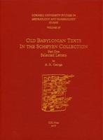 Old Babylonian Texts in the Schøyen Collection Part 1 Selected Letters : Cuneiform Texts XI