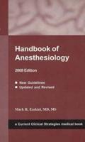 Handbook of Anesthesiology