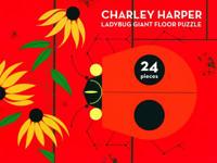 Charley Harper Ladybug Giant Floor Puzzle