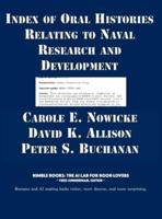Index of Oral Histories Relating to Naval Research and Development