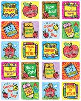 School Days: Kid-Drawn Motivational Stickers