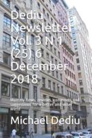 Dediu Newsletter Vol. 3 N 1 (25) 6 December 2018