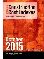 RSMeans Construction Cost Index October 2015