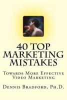 40 Top Marketing Mistakes