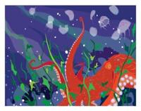 Puget Sound Pacific Octopus Art Print 11X14