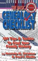 The Basic Genealogy Checklist