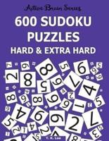 600 Sudoku Puzzles Hard & Extra Hard