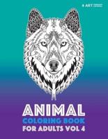 Animal Coloring Book For Adults Vol 4