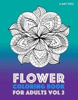 Flower Coloring Book For Adults Vol 2