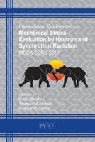Mechanical Stress Evaluation by Neutron and Synchrotron Radiation: MECA SENS 2017