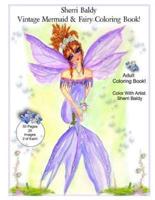 Sherri Baldy Vintage Mermaid and Fairy Coloring Book