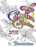 Coloring Calendar 2018 Butterflies