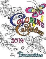 Coloring Calendar 2019 Butterflies