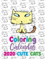 Coloring Calendar 2020 Cute Cats