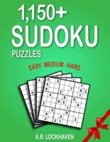 1,150+ Sudoku Puzzles: Easy, Medium, Hard