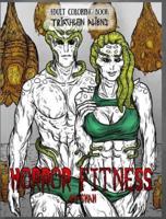 Adult Coloring Book Horror Fitness: Triathlon Aliens