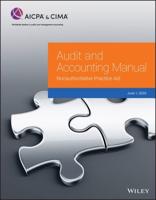 Audit and Accounting Manual