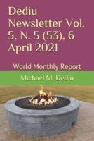 Dediu Newsletter Vol. 5, N. 5 (53), 6 April 2021