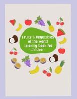 Fruits & Vegetables of the World Coloring Book