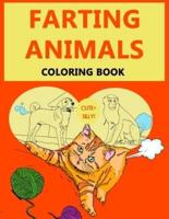 Farting Animal Coloring Book: A Cute and Silly Coloring book Featuring Funny Farting animals