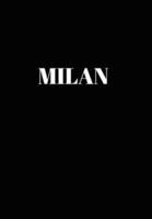 Milan: Hardcover Black Decorative Book for Decorating Shelves, Coffee Tables, Home Decor, Stylish World Fashion Cities Design