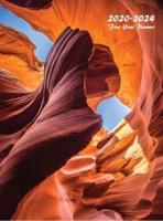 2020-2024 Five Year Planner: Five Year Monthly Planner 8.5 x 11 with Hardcover (Antelope Canyon)
