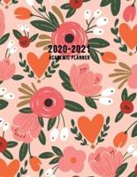 2020-2021 Academic Planner: Large Weekly and Monthly Planner with Inspirational Quotes and Floral Cover Volume 3 (July 2020 - June 2021)