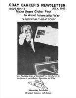 Gray Barker's Newsletter No. 12 (July) 1980