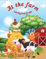 AT THE FARM: Fun Educational Coloring Book for Learning Animals Ι for Kids Ages 3-6 Ι Preschool, Kindergarten and Homeschooling
