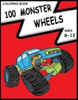 100 Monster Wheels Coloring Book