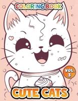 Cute Cats Coloring Book