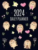 Hedgehog Daily Planner 2024