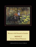 Woman with Parasol in Garden: Monet cross stitch pattern