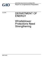 Department of Energy, Whistleblower Protections Need Strengthening