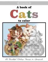 A Book of Cats to Color