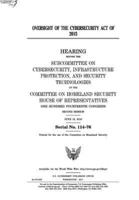 Oversight of the Cybersecurity Act of 2015