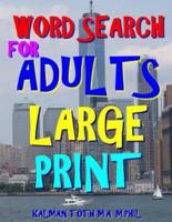 Word Search for Adults Large Print