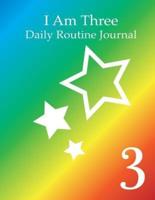 I'm 3, Daily Routine Journal