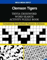 Clemson Tigers Trivia Crossword Word Search Activity Puzzle Book