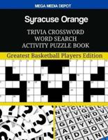Syracuse Orange Trivia Crossword Word Search Activity Puzzle Book