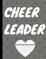 Cheerleader Wide Rule Composition Book