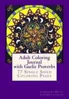 Adult Coloring Journal Book With Gaelic Proverbs
